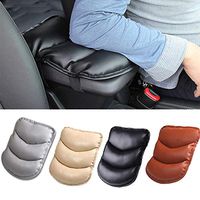 VEIREN 4 Pack Car Armrests Cover Pad Central Handrails Pad Soft PU Leather Bubble Console Box Cushion Alleviate Driving Fatigue