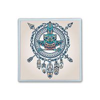 XIANN Care Contact Lens Box Holder Container Case Storage Eyecare Kit -Bohemian Owl