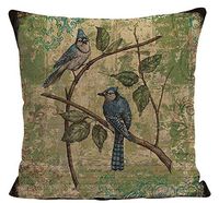 Acelive 20 X 20 Inches Vintage Europe America Rural Style Holds Pillow Case Parrot Printing Cotton Linen Sofa Cushion Cover for Sofa Home Office Decorative Christmas (Color 13)