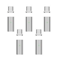 NetDot Gen10 Magnetic Fast Charging USB-C to USB-C Adapter Converter Compatible with Type-c Smartphones(5 Pack Silver)