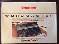 Franklin Computer Wordmaster -- Electronic Thesaurus, Spelling Corrector & Word Game Player -- WM-1000