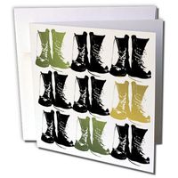 3dRose Boots on the Ground - Greeting Cards, 6 x 6 inches, set of 12 (gc_11102_2)