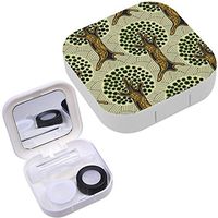 Portable Contact Lens Case Box Travel Kit Mirror + Bottle + Tweezers Container Holder [ Beautiful Tree ]