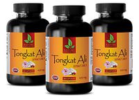 Natural Male Sex Drive Boost - TONGKAT ALI Root Extract (200:1) 400MG - Tongkat Ali Long Jack 200 1 Bulk - 3 Bottles 180 Capsules