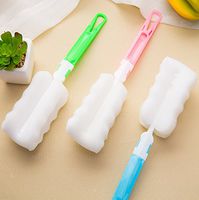 UTENEW Sponge Cup Brush, Glassware/Dish Sponges 3 Pack Long Handle Water Bottle Cleaning Brushes, Foam Cleaning Tool