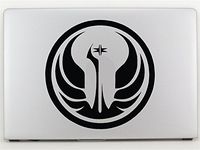Star Wars Logo Symbols Emblem Anime Vinyl Decal Sticker for Car Window Laptop Wall Room (Old Galactic Republic (5.5" inches, Black)