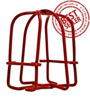 (5 Pack) GREATEST PRODUCTS Fire Sprinkler Head Guard Red Plated Easy Screw Cover Guard for 1/2'' IPS Pendent & Upright & Horizontal Sidewall Head - Double Hook