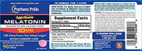 Puritans Pride Quick Dissolve Melatonin Strawberry Flavor Tablets, 10 Mg, 90 Count
