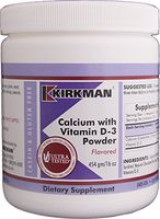 Kirkman Calcium with Vitamin D-3 Powder - Flavored - New, Improved Formula! | 454 gm/ 16 oz