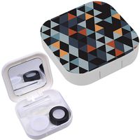 Portable Contact Lens Case Box Travel Kit Mirror + Bottle + Tweezers Container Holder [ Origami Ornament ]