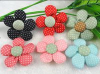 20pcs Cotton Small Sunflowers Bows Appliques U Pick (Mix)