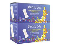 EasyDay Long Pantiliners Unscented, Hypoallergenic,Odour & Infection Control Superior Coverage All While Being Invisible - 72 Count Pack
