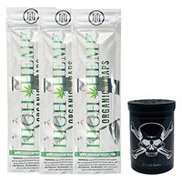 Herb Airtight Container Fresh Kettle with Organic Natural Hemp Wraps Vegan Non-GMO 3 Count DC Crafts Nation - Jolly Roger