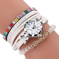BEUU Leather Watch Bracelet for Women Magnetic Clasp Bracelets Handmade Bangle Braided Jewelry Teen Girls