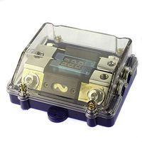 VOODOO Digital ANL Fuse - Bright Nickel Holder 1ea 1/0 to 2ea 4 Gauge (125 AMP)
