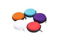 6PCS Macaron EVA Jewelry Storage Box-Earphone Earbuds Collection Container Case with Zipper Headphone Data Cable Package Bag(Color Random)