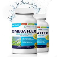 Marine Essentials Omega 3 Joint Relief - “Omega Flex” Joint Pain Relief Supplement w/Calamari Omega 3 and Calcium Fructoborate (120 Capsules)