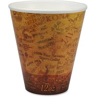 Dart 12U16ESC Fusion 12 oz Escape Design Printed Hot Foam Cup
