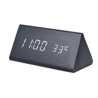 DZT1968 Sounds Control LED Electronic Desktop Digital Alarm Clock with Temperature