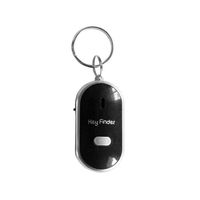Detectorcatty LED Whistle Key Finder Flashing Beeping Sound Control Alarm Anti-Lost Keyfinder Locator Tracker with Keyring