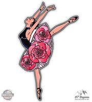 Ballerina - 3" Vinyl Sticker - For Car Laptop I-Pad Phone Helmet Hard Hat - Waterproof Decal