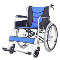 OCYE Medical Transport Wheelchair Folding Transport Chair, Wheelchair Transport Chair Ultra Light, Suitable for The Elderly, Suitable for Travel, Storage Bags, 18-inch Seats
