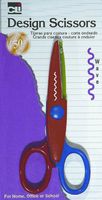 Charles Leonard Design Cut Scissors, Wave, Assorted Colors (80570)