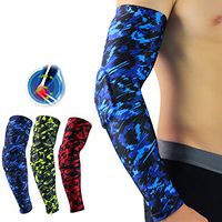 Breathable Sports Anticollision Elbow Guard Arm Sleeves Cover Warmer Protector for Sun Protection - Red M