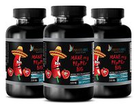 Men Pills Sexual - Natural Make My Pepper Big 2170MG - Maca in Supplements - 3 Bottle (180 Capsules)