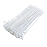 100Pcs Cable Ties Nylon Zip Wire Tie with Self-Locking Length 12 Inch (White)