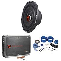 Rockville W10T4-S4 10" Shallow Mount 1600 Watt Subwoofer+2 Ch.Amplifier+Amp Kit