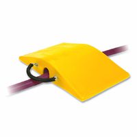 Super-Cross COP2200-3 Polyurethane Lightweight Utility Crossover Cable Protector, 3" Tunnel Diameter, Yellow, 18" Length, 30" Width, 5" Height