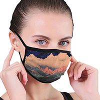 Soft Earloop Face Cover, Anti-Dust Pollenm Smog Mouth-Muffle with Adjustable Elastic Band - Windproof Trippy Acid Space Half Face Mouth Cover
