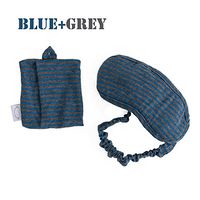 100% Cotton Sleeping Eye Mask Contoured Blindfold with Adjustable Head Strap Storage Bag Soft Eye Shade Deep Travel Rest Aid Relax Blocks Light Breathable Comfortable (One Strap)