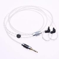 1.2m 8 Cores 5n OCC Silver Plated Cable For Sony MDR-EX1000 EX800 Headphone Upgrade Cable