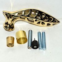 Walking Stick Wooden & Brass Handle Solid Walking Cane Head