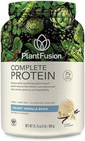 PlantFusion Complete Plant Based Pea Protein Powder, Non-GMO, Vegan, Dairy Free, Gluten Free, Soy Free, Allergy Free w/Digestive Enzymes, Dietary Supplement, Vanilla Bean (30 Servings) 2 Pound