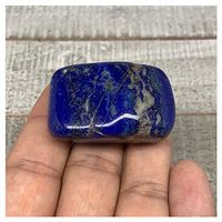 46g, 1.6"x1"x0.9", Natural Untreated Small Lapis Lazuli Tumbled Glassy Polished Gemstone, Freeform, Metaphysical, Healing Stone, F2845