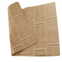 Fenteer 45 Sheets Newspaper Gift Wrapping Paper Flower Bouquet Packing Crafts Supply - Black Letter