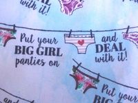 'NUGGLEBUDDY New! Microwavable Moist Heat & Aromatherapy Organic Rice Pack-Cold Pack. Novelty" BIG GIRL PANTIES" Fabric Infused with LAVENDER & LEMONGRASS Aromatherapy! The Perfect Gift!