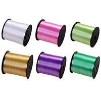 Funpa 6 Roll Curling Ribbon Balloon Ribbon Gift Wrapping Crimped Ribbon Balloon String for Wedding Party