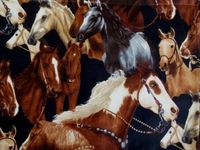 'NUGGLEBUDDY NEW!!! Microwavable Moist Heat & Aromatherapy Organic Rice Pack. Beautiful"Wild Horses" Fabric with SPEARMINT EUCALYPTUS Aromatherapy. Soothing the Souls of the Planet.