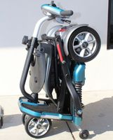 EV Rider Transport Plus - Manual Folding Scooter Power Mobility (SeaFoam Blue)