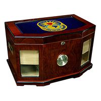 Large Premium Desktop Humidor - Glass Top -US Southern Command (SOUTHCOM) DU