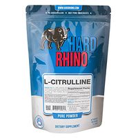 Hard Rhino L-Citrulline Powder, 500 Grams (1.1 Lbs), Unflavored, Lab-Tested, Scoop Included