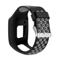 Sara-u Shockproof Soft Silicone Watchband Wrist Strap Bracelet Replacement Compatible with Tomtom 1 Multi-Sport GPS HRM CSS AM Cardio Runner Watch Accessories