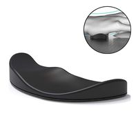 ProElife Ergonomic Wrist Rest Hard Palm Support Pad for Laptop Computer, Compact Slide Wrist Rest for Palm Stress Relief for Business Office & Home (Black)