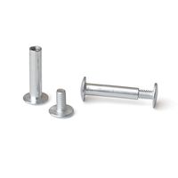 7/8 in. Aluminum Chicago Screws/Screw Posts (Qty 100 Sets)