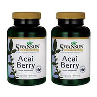 Swanson Acai Berry 500 Milligrams 120 Capsules (2 Pack)