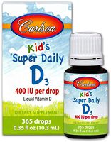 Carlson Super Daily D3 400 IU for Kids 0.35 fl.oz (10.3ml)